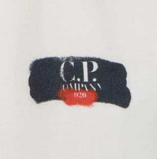 CP Company T-Shirt mit Rundhalsausschnitt und aufgedrucktem Logo 08CKTS061C