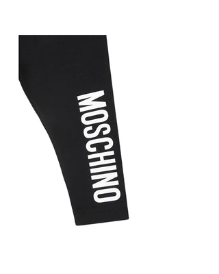 Moschino-Leggings mit Logo MDP03A aus Stretch-Baumwolle