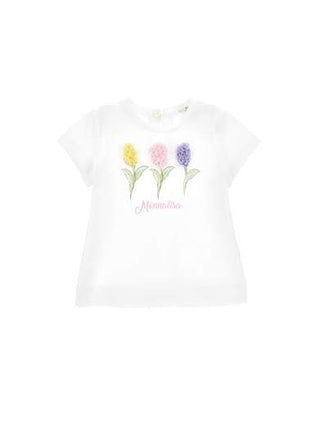 Monnalisa T-Shirt 39A602 mit Neugeborenen-Print