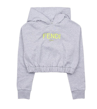 Fendi Kurz geschnittenes Sweatshirt mit JFH135-5V0-Logo