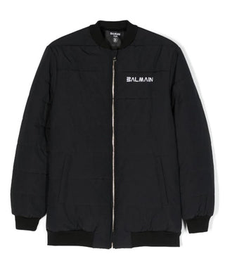 Balmain BT2Q47 Logo Zip Up Jacket For Kids