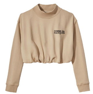 Comme des Fuckdown Cropped Mock Neck Sweatshirt CDFD1916