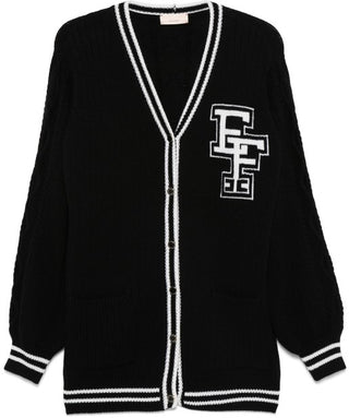 Elisabetta Franchi Maglia cardigan con logo EFMA142.C