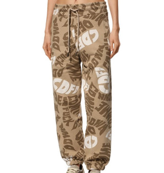 Comme des Fuckdown Jogger trousers with all over logo CDFD1947