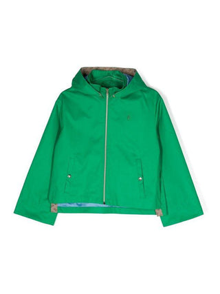 Herno GI000061G Cotton Hooded Jacket For Girls