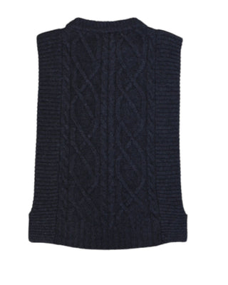 Pepe Rosa Maglia Gilet P24S26008 In Misto Lana