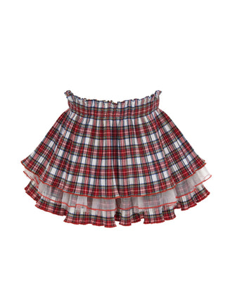 Monnalisa Skirt With Tartan Pattern 310704 Pleated