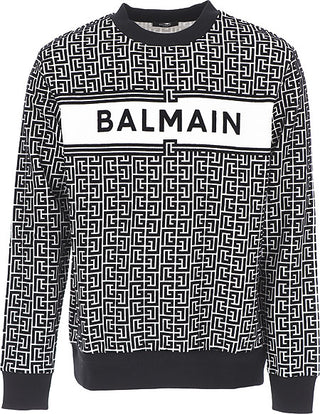 Balmain Felpa  VH0JQ040 con zip