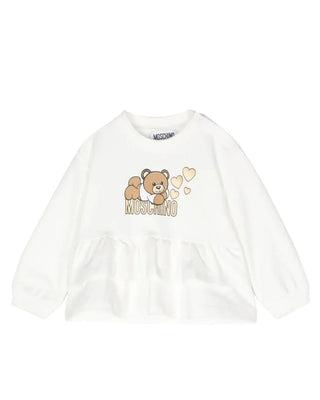 Moschino Felpa Con Stampa MDF02W Teddy Bear Frontale