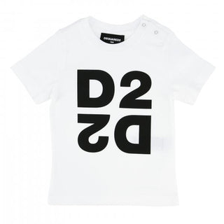 Dsquared2 T-shirt girocollo con logo stampato DQ044H-D00XM