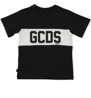 GCDS T-shirt girocollo con logo frontale DMM005