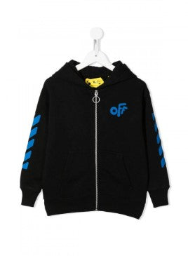 Off-White Zip Up Hoodie OBBE001S22FLE004