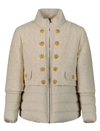 Balmain BT2A77 Girls' Two-Tone Zip Up Jacket