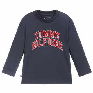 Tommy Hilfiger T-Shirt mit Rundhalsausschnitt und Logo vorne KN0KN01156