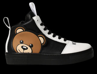 Moschino 68852 Stiefelsneaker mit Schnürsenkeln und Reißverschluss