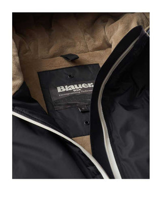 Blauer Jacke mit Reißverschluss und Kapuze 23WBLKC11220