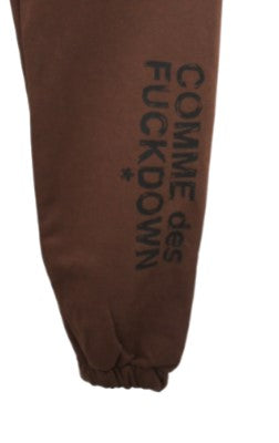 Comme des Fuckdown Jogger trousers with printed logo CDFU1772