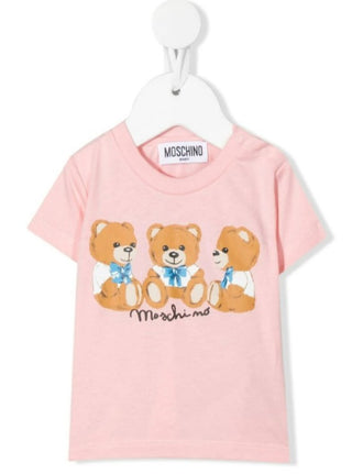 Moschino Crewneck T-shirt with logo and symbol MUM035