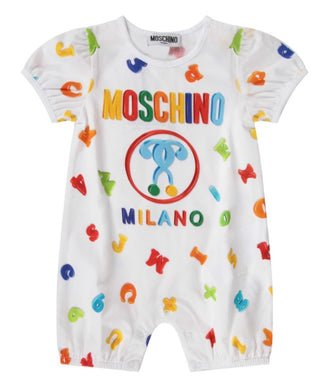 Moschino Romper WITH COLORFUL PRINTS MDT010 WITH CLIPS