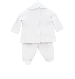 Ninnaoh Two-piece romper 080014 with clips on the back