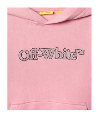 Off-White Felpa Con Logo Sul Davanti OGBB002F24FLE0033083 Con Cappuccio