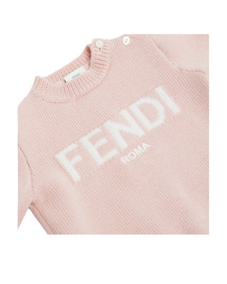 Fendi Tutina Due Pezzi Con Intarsio bug144/aochf1m26 Neonato