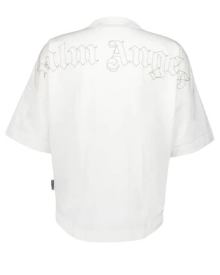 Palm Angels Oversized T-shirt PMAA002F24JER0010303 With Logo