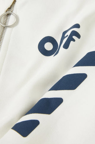 Off-White Zip Up Hoodie OBBE001F21FLE001