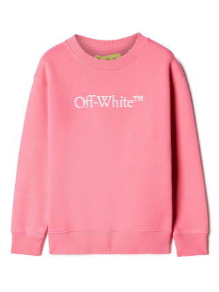 Off-White Felpa Girocollo OGBA001F23FLE0033201 Con Stampa Logo