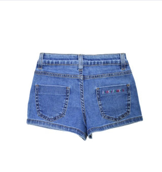 Alberta Ferretti Cotton Denim Shorts 019301 For Girls