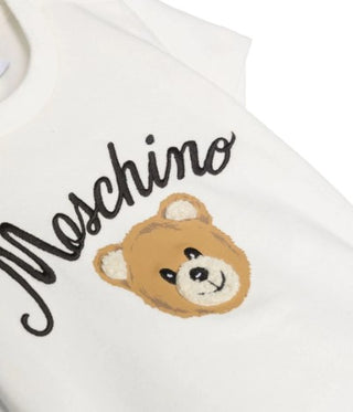 Moschino T-shirt girocollo con ricamo MUM03O