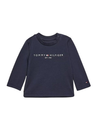 Tommy Hilfiger T-Shirt mit Rundhalsausschnitt und Logo vorne KN0KN01249