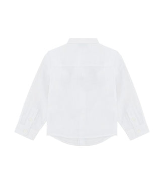 Armani Linen Shirt 8NHC02-3NEEZ With Classic Collar