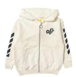 Off-White Zip Up Hoodie OBBE001F21FLE001