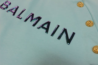 Balmain Kurz geschnittenes Sweatshirt für Mädchen BS4A90