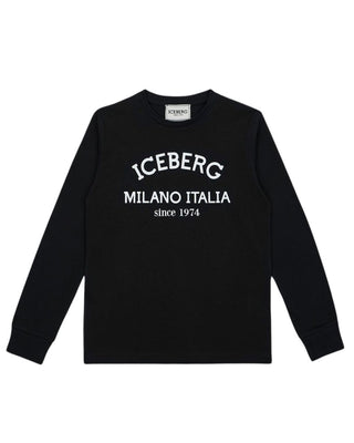 Iceberg T-shirt girocollo a maniche lunghe TSICE5329J