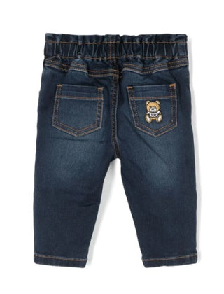 Moschino Jeans con elastico e logo ricamato MDP030