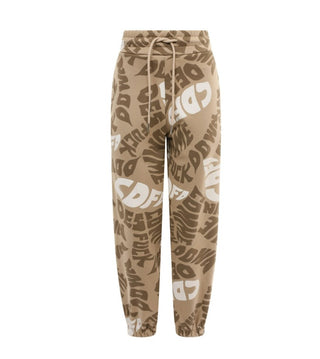 Comme des Fuckdown Pantalone jogger con logo all over CDFD1947