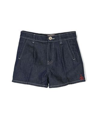 Gucci Shorts in denim con pinces 712319-XDB8P