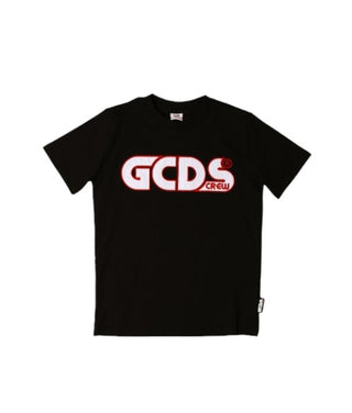 GCDS T-shirt girocollo con logo frontale 025740