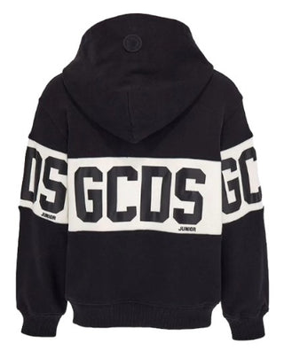 GCDS Felpa con zip e cappuccio DMF004