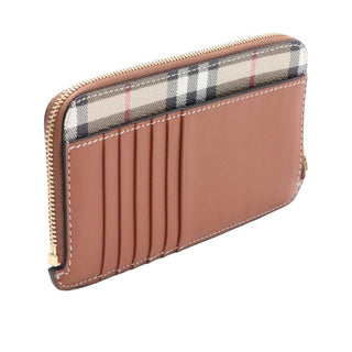 Burberry Check Card Holder 8073978 With Zip