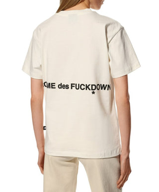 Comme des Fuckdown T-Shirt mit Rundhalsausschnitt und CDFD2066-Aufdruck