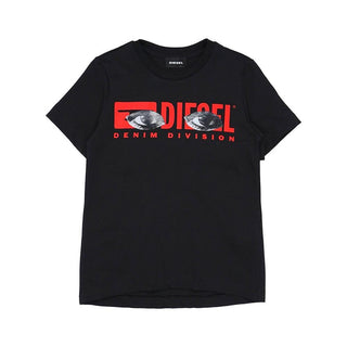 Diesel T-shirt girocollo con logo e stampa 00J50Y-KYAQH