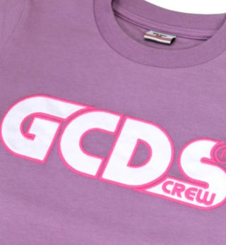 GCDS T-shirt girocollo con logo frontale 027591