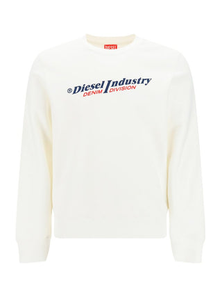 Diesel Crewneck Sweatshirt with Printed Logo A03743-0HERE