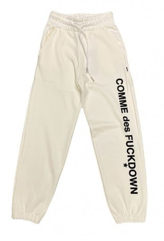 Comme des Fuckdown Jogger trousers with printed logo CDFD1909