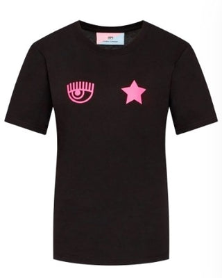 Chiara Ferragni T-shirt girocollo con simbolo 71CBHT03