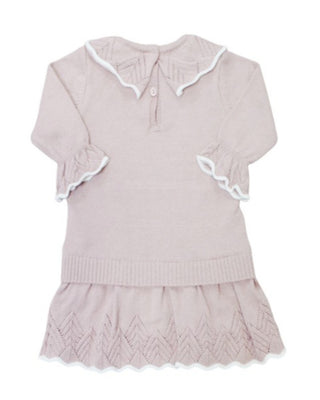 Doctor Kids Dress With Ruffles dk180 In Knit