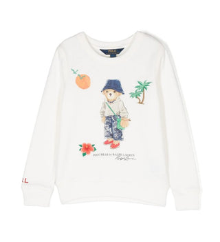 Polo Ralph Lauren Sweatshirt mit Rundhalsausschnitt und Frontprint 312909703001